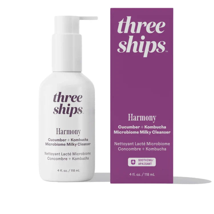 Three Ships Harmony Cucumber + Kombucha Microbiome Milky Cleanser