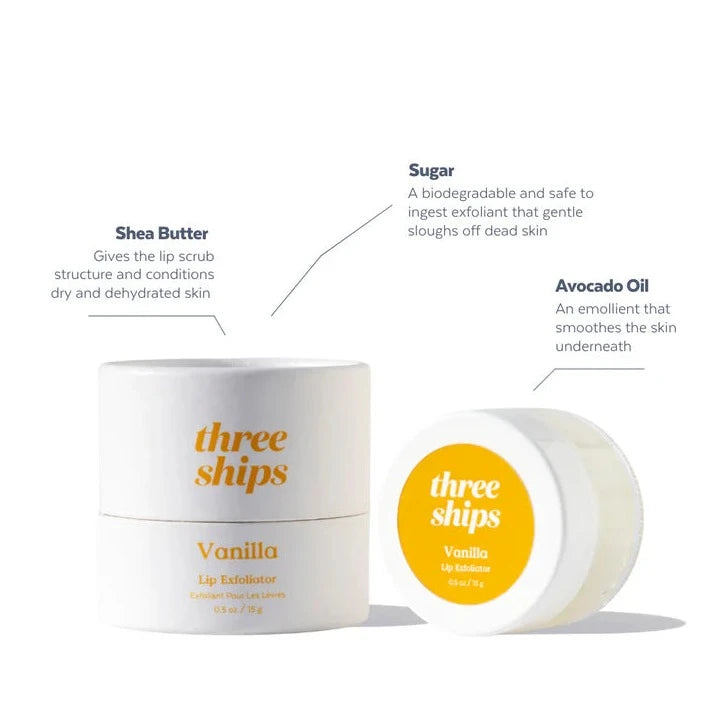 Three Ships Vanilla Lip Exfoliator