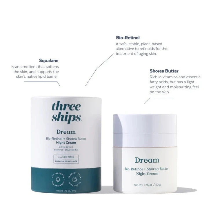 Three Ships Dream Bio-Retinol + Shorea Butter Night Cream