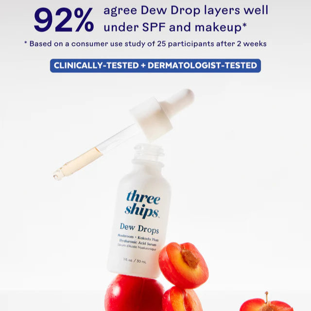 Three Ships Dew Drops Mushroom Hyaluronic Acid + Vitamin C Serum