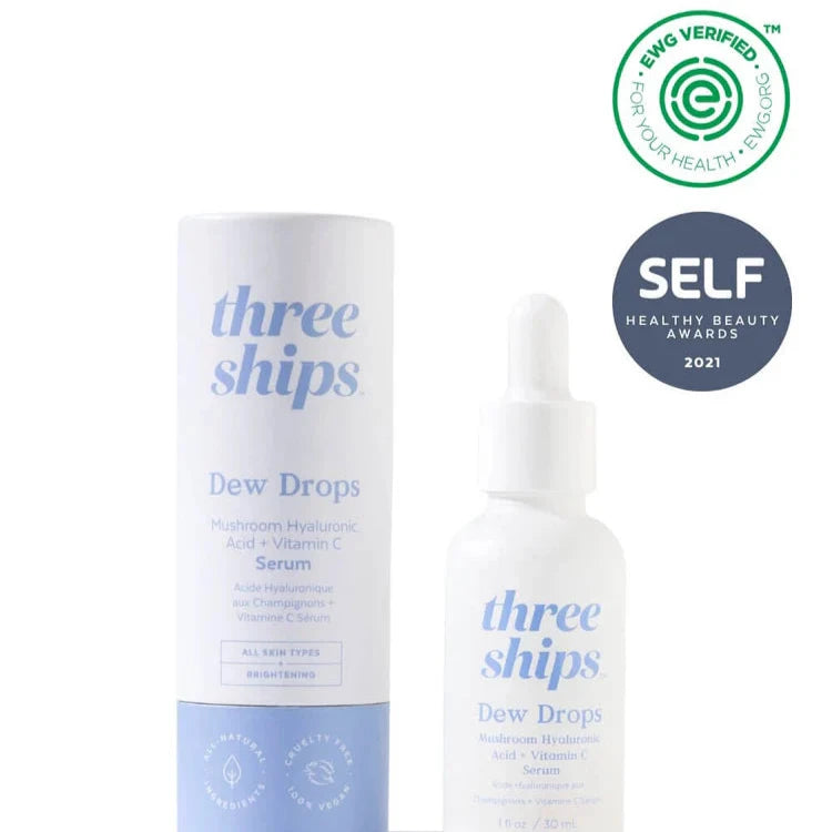 Three Ships Dew Drops Mushroom Hyaluronic Acid + Vitamin C Serum