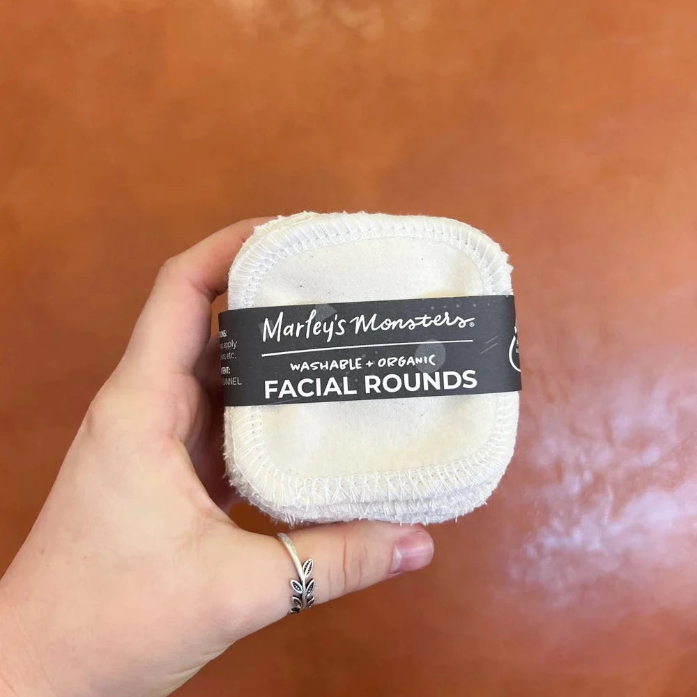 Marley's Monsters Organic Cotton Flannel Facial Rounds